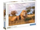 PUZZLE LE LION DANS LA SAVANE 1000 PIECES - COLLECTION ANIMAUX SAUVAGES - CLEMENTONI - 39479