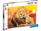 PUZZLE LE LION ET LE LIONCEAU - 180 PIECES - COLLECTION ANIMAUX SAUVAGES - CLEMENTONI - 29785