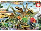 PUZZLE LE MONDE DES DINOSAURES 500 PIECES - COLLECTION ANIMAUX PREHISTORIQUES - EDUCA - 17961