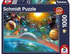 PUZZLE LES PLANETES ET LE SYSTEME SOLAIRE 1000 PIECES - COLLECTION ESPACE - SCHMIDT - 58176