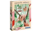 PUZZLE LES SINGES PARESSEUX DANS LA FORET 500 PIECES - COLLECTION ANIMAUX FANTASTIQUES - CLEMENTONI - 35068