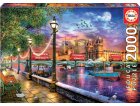 PUZZLE LONDRES AU COUCHER DU SOLEIL 2000 PIECES - COLLECTION MONUMENTS ANGLETERRE - EDUCA - 19046