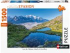 PUZZLE MASSIF DU MONT-BLANC LACS DES CHESERYS - 1500 PIECES COLLECTION EVASION - NATHAN - 87806