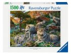 PUZZLE MEUTE DE LOUPS DANS LA FORET AU PRINTEMPS - 1500 PIECES COLLECTION PAYSAGE - RAVENSBURGER - 165988
