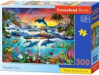 PUZZLE MONDE SOUS MARIN : DAUPHIN TORTUE ORQUE 300 PIECES - COLLECTION OCEAN - CASTORLAND