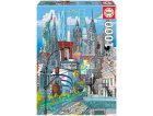 PUZZLE MONUMENTS DE NEW-YORK 1000 PIECES - COLLECTION ETATS-UNIS - EDUCA 19265