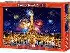 PUZZLE PARIS : LA TOUR EIFFEL VUE DU TROCADERO ET LE FEU D'ARTIFICE 1000 PIECES - COLLECTION PAYS 