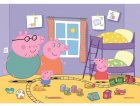 PUZZLE PEPPA PIG : PEPPA LE COCHON PIQUE-NIQUE / JOUE AU PETIT TRAIN 2 X 20 PIECES - CLEMENTONI 24778