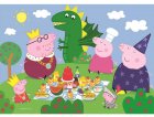 PUZZLE PEPPA PIG : PEPPA LE COCHON PIQUE-NIQUE / JOUE AU PETIT TRAIN 2 X 20 PIECES - CLEMENTONI 24778