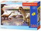 PUZZLE PLAINE DE DINOSAURES : FAMILLE DE BRANCHIOSAURES 260 PIECES - COLLECTION DINO - T-REX - CASTORLAND