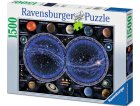 PUZZLE PLANISPHERE ET LES PLANETES - 1500 PIECES COLLECTION ASTROLOGIE - RAVENSBURGER - 16373