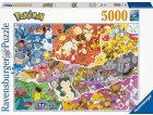 PUZZLE POKEMON 5000 PIECES TORTANK DRACAUFEU PIKACHU BULLBIZARE - COLLECTION DESSIN ANIME - RAVENSBURGER - 168453