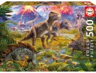 PUZZLE RENCONTRE ENTRE DINOSAURE 500 PIECES - EDUCA COLLECTION ANIMAUX PREHISTORIQUES - 15969