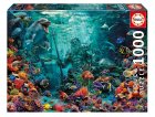 PUZZLE ROYAUME DE POSEIDON 1000 PIECES - FOND MARINS, RECIF CORAIL, MYTHOLOGIE - EDUCA - 20174