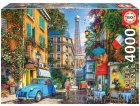 PUZZLE RUE DE PARIS ET TOUR EIFFEL 4000 PIECES - COLLECTION PAYSAGE DE FRANCE - EDUCA 19284