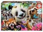 PUZZLE SELFIE D'ANIMAUX AMUSANTS 300 PIECES - PHOTO FUN & HUMOUR - EDUCA - 18610