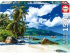 PUZZLE SEYCHELLES AU BORD DE LA PLAGE 1500 PIECES - COLLECTION PAYSAGE MER MONTAGNE - EDUCA 19564