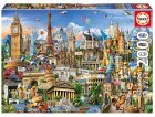 PUZZLE SYMBOLES D'EUROPE 2000 PIECES - COLLECTION MONUMENTS - EDUCA - 17697