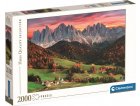 PUZZLE VILLAGE DE VAL DI FUNES : DOLOMITES MONTAGNE 2000 PIECES - COLLECTION PAYSAGE D'ITALIE - CLEMENTONI - 32570