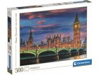  PUZZLE VILLE LONDRES : LE PARLEMENT / PALAIS DE WESTMINSTER 500 PIECES - COLLECTION MONUMENT ANGLETERRE - CLEMENTONI - 35112