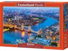 PUZZLE VUE DE LA VILLE DE LONDRES AU COUCHE DU SOLEIL 1000 PIECES - COLLECTION MONUMENT ANGLETERRE - TOWER BRIDGE