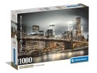 PUZZLE VUE SUR LA VILLE DE NEW-YORK LA NUIT 1000 PIECES - COLLECTION MONUMENT ETAT-UNIS - CLEMENTONI - 39704