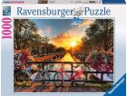 PUZZLE VUE SUR LE CANAL D'AMSTERDAM 1000 PIECES - COLLECTION PAYSAGE PAYS-BAS  - RAVENSBURGER 196067