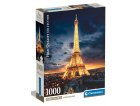 PUZZLE VUE SUR PARIS ET TOUR EIFFEL ILLUMINEE 1000 PIECES - COLLECTION PAYS - CLEMENTONI - 39703