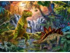 PUZZLE XXL L'OASIS DES DINOSAURES 100 PIECES - RAVENSBURGER COLLECTION DINO ET PREHISTOIRE - 128884