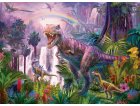 PUZZLE XXL LE PAYS DES DINOSAURES T-REX ET PTERODACTYLE - 200 PIECES - RAVENSBURGER - 128921