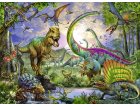 PUZZLE XXL LE ROYAUME DES DINOSAURES 200 PIECES - COLLECTION ANIMAUX PREHISTORIQUE - RAVENSBURGER - 127184