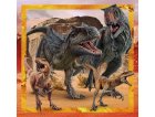 PUZZLES JURASSIC WORLD : T REX ET AUTRES DINOSAURES FEROCES 3 X 48 PIECES - SUPERCOLOR - CLEMENTONI - 25314