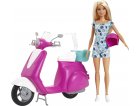 SCOOTER + POUPEES BARBIE + CASQUE - MATTEL - GBK85
