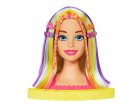 TETE A COIFFER BARBIE BLONDE MECHES ARC EN CIEL 22 PIECES - COLOR REVEAL - MATTEL