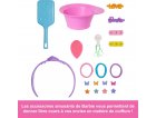 TETE A COIFFER BARBIE CHEVELURE BRUNE ET ACCESSOIRES - COLOR REVEAL - MATTEL - JFG82