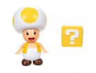 TOAD JAUNE AVEC BLOC : FIGURINE SUPER MARIO 9 CM - FIGURINE NINTENDO ARTICULE - JAKKS