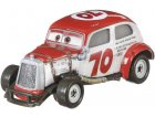 VEHICULE CARS DUKE COULTERS - VOITURE MINIATURE BLANCHE ET ROUGE - MATTEL - FLL95