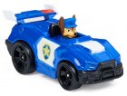 VEHICULE EN METAL PAT PATROUILLE THE MOVIE : CHIEN CHASE ET SA VOITURE DE POLICE BLEUE - VOITURE MINIATURE - SPIN MASTER