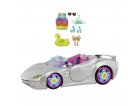 VOITURE DECAPOTABLE GRISE PAILLETTES + 3 ACCESSOIRES - BARBIE EXTRA- MATTEL - HDJ47 - VOITURE DECAPOTABLE